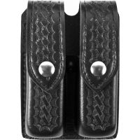 Safariland 77 Double Handgun Magazine Pouch - Basket Black, Ambidextrous 77-383-4