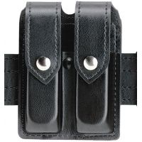 Safariland 77 Double Handgun Magazine Pouch - Basketweave Brown, Ambidextrous 77-383-03