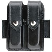 Safariland 77 Double Handgun Magazine Pouch - Basketweave Brown, Ambidextrous 77-53-3HS