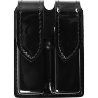 Safariland 77 Double Handgun Magazine Pouch - Gloss Black, Ambidextrous 77-53-9HS