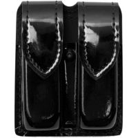 Safariland 77 Double Handgun Magazine Pouch - Hi Gloss Black, Ambidextrous 77-283-9HS