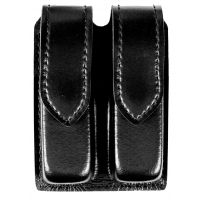 Safariland 77 Double Handgun Magazine Pouch - Plain Black, Ambidextrous 77-419-2HS
