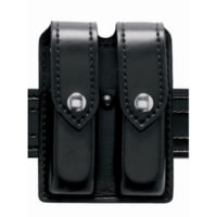 Safariland 77 Double Handgun Magazine Pouch - Plain Black, Ambidextrous 77-383-2B