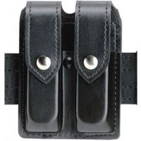 Safariland 77 Double Handgun Magazine Pouch - Plain Black, Ambidextrous 77-53-2