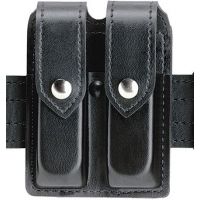 Safariland 77 Double Handgun Magazine Pouch - Plain Black, Ambidextrous 77-53-2HS