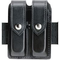 Safariland 77 Double Handgun Magazine Pouch - Plain Black, Ambidextrous 77-83-2HS