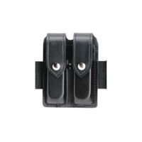 Safariland 77 Double Handgun Magazine Pouch - Hi Gloss Black, Ambidextrous 77-383-9HS