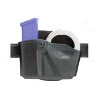 Safariland 573 Concealment Magazine Holder, Paddle, Single w/Cuff Pouch - STX Basket Weave, Ambidextrous 573-83-482