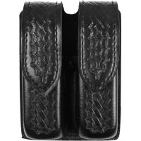 Safariland 77 Double Handgun Magazine Pouch - Basket Black, Ambidextrous 77-383-4HS