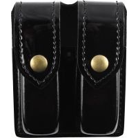 Safariland 77 Double Handgun Magazine Pouch - Hi Gloss Black, Ambidextrous 77-283-9B