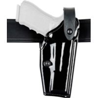 Safariland 6280 Level II Retention, Mid-Ride Holster - Hi Gloss Black, Left Hand 6280-77-92