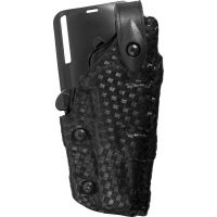 Safariland 6075 Raptor Level IV, Low-Ride UBL Holster - Basket Black, Right Hand 6075-83-81