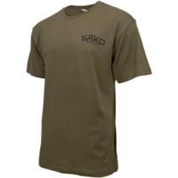 Sako T-shirt W/old Skool Logo Medium Army Green
