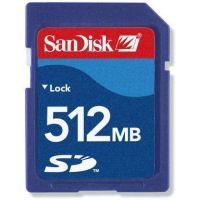 Sandisk 512MB Secure Digital SD Memory Card - SDSDB512A1