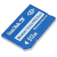 SanDisk 512MB Pro Duo Memory Stick With Adapter SDMSPD512A10