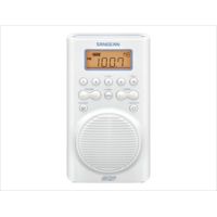 Sangean AM/FM/WX Waterproof Shower Radio Vertical Compact Design