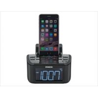 Sangean RCR-28 Digital Tuning Clock Radio Compatible with iPhone / iPod with Aux-In