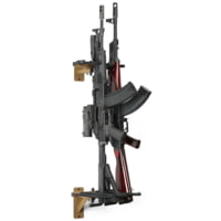 Savior Equipment 3-Slot Angle Adjustable Rafle Wall Rack