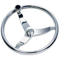 Schmitt &amp; Ongaro Marine 714 Vision Cast 13.5" SS WHeel w/Knob, Finger Grip &amp; Faux Nut