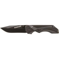 Schrade 24/7 M.a.g.i.c. Assisted Opening Liner Lock Folding Knife Clip Point Blade Aluminum And Rubber Handle