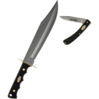 Schrade OT Bowie &amp; Folder Stainless Steel Folding Knife