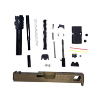 American Tactical Arms ATA19 Badger Complete Ambidextrous Slide w/Optic Cut, Unthreaded Elite Series Barrel, Fluted and Ported Barrel, Burnt Bronze