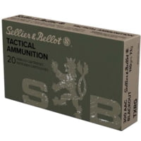 Sellier &amp; Bellot eXergy .300 AAC Blackout 110 Grain Full Metal Jacket Brass Cased Rifle Ammunition