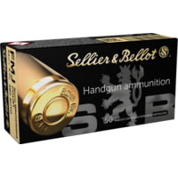 Sellier &amp; Bellot .380 ACP/ 9mm Browning Court 92 Grain Full Metal Jacket Brass Cased Centerfire Pistol Ammunition
