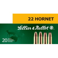 Sellier &amp; Bellot 22 Hornet 45 Grain Full Metal Jacket Rifle Ammunition
