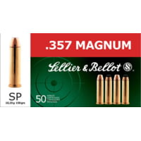 Sellier &amp; Bellot 357 Magnum 158 Grain Soft Point Brass Cased Pistol Ammunition