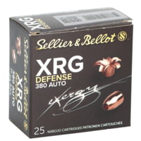 Sellier &amp; Bellot eXergy .380 ACP 77 Grain Solid Copper Hollow Point Brass Cased Pistol Ammunition