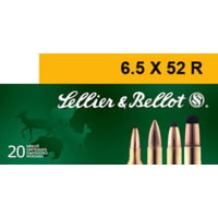 Sellier &amp; Bellot 6.5x52R 117 Grain Soft Point Rifle Ammunition