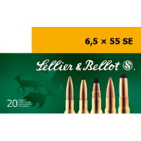 Sellier &amp; Bellot 6.5x55 SE 140 Grain Full Metal Jacket Rifle Ammunition