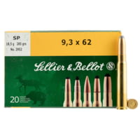 Sellier &amp; Bellot 9.3x62 285 Grain Soft Point Rifle Ammunition