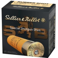 Sellier &amp; Bellot Rubber 12 Gauge 15 Pellets Shotgun Buckshot Ammunition