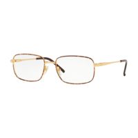 Sferoflex SF2197 SV Prescription Eyeglasses: Matte Silver+part. Gold Frame / 52 mm Prescription Lenses