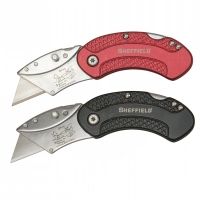 Sheffield Elliptical Folding Lockback Utility Knife, 2Pk