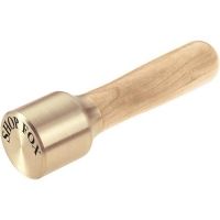 Shop Fox Turned-Polished Brass Head Mallet