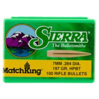 Sierra Bullets 7mm Caliber 197 Grain HPBT MatchKing Rifle Bullets