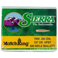 Sierra Bullets 7.62mm Caliber 197 Grain HPBT MatchKing Rifle Bullets