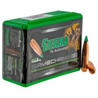 Sierra Bullets .264 Caliber 130 Grain BTHP Tipped GameKing 50 Rifle Bullets