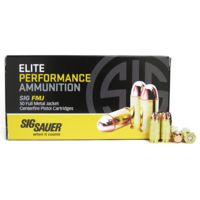 SIG SAUER Elite Performance .40 S&amp;W 180 grain Full Metal Jacket Brass Cased Centerfire Pistol Ammunition