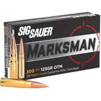 SIG SAUER Supersonic 300 BLK 125 Grain Match Brass Cased Rifle Ammunition