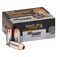 SIG SAUER Elite V-Crown .45 ACP 200gr. JHP Pistol Ammo