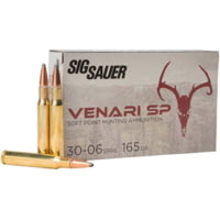 SIG SAUER Venari .30-06 Springfield 165 grain Soft Point (SP) Brass Cased Rifle Ammunition
