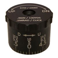Sightron SIII6 24x50mm Tactical elevation Knob, 0.1 MRAD, 14.5 MRAD