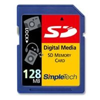 SimpleTech Secure Digital (SD) 128MB Memory Card