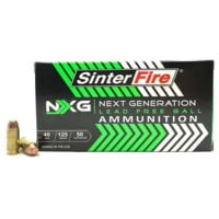 SinterFire NXG 10mm Auto 125grain Lead-Free Ball Monolithic Copper Brass Cased Pistol Ammunition