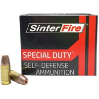 SinterFire Special Duty Self-Defense .40 S&amp;W 125 Grain Hollow Point Frangible Brass Cased Pistol Ammunition