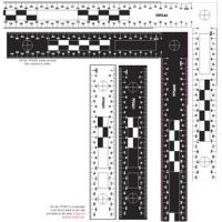 Sirchie - Macrography Photography Evidence Scale 300mm X 150mm, Reversible &amp; Macrography Photography Evidence Scale 150mm, Reversible